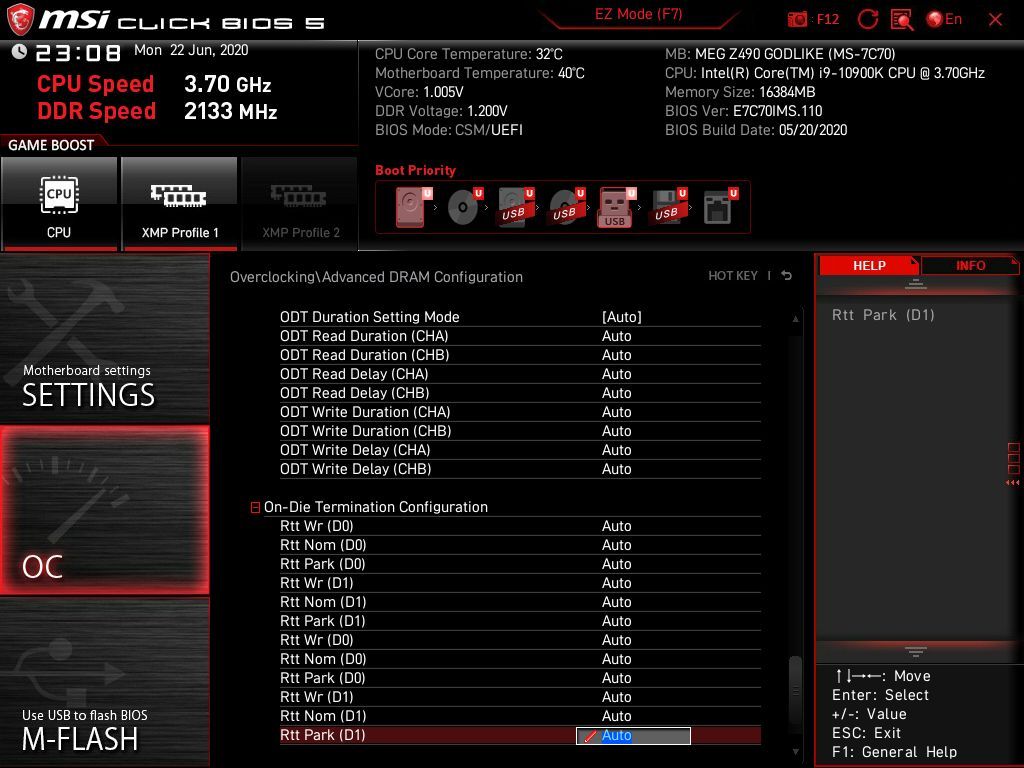 MSI MEG Z490 Godlike