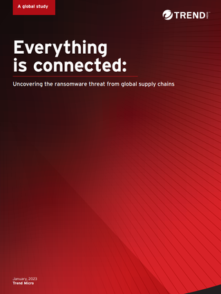 Red whitepaper cover with title and logo and shaded, lined pattern on the background