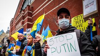 A New York protest against the war in Ukraine