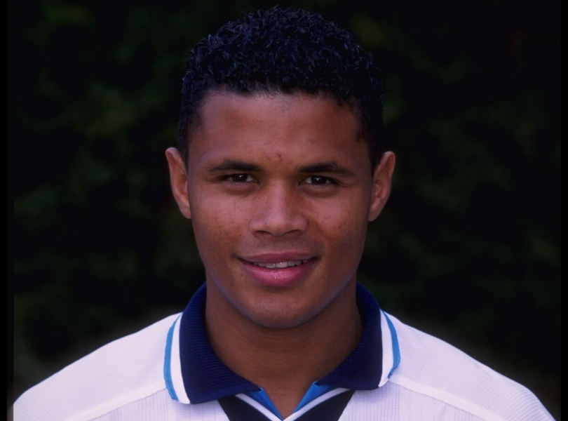 John Salako pictured at an England photocall in 1995.