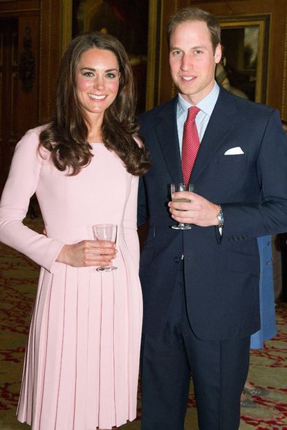 Kate Middleton pretty in pink Emilia Wickstead at Queen's Jubilee lunch