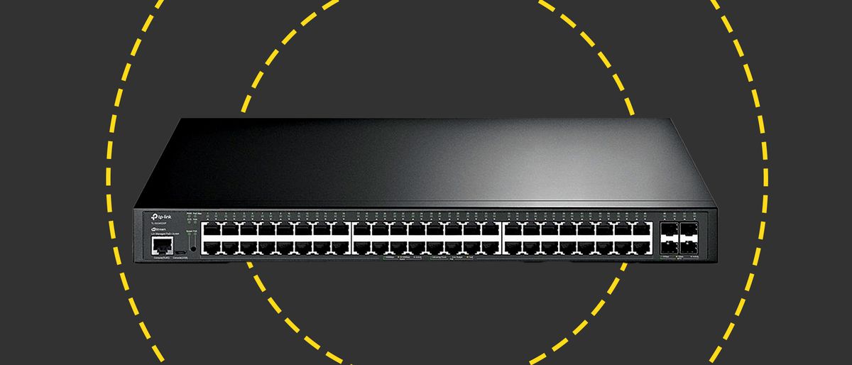 The TP Link hardware on the ITPro background