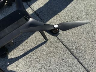 A close-up look at one of the propellers on the 3DR Solo