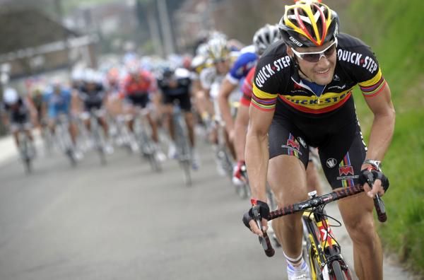 Tom Boonen (Quick Step) softens his opponents at E3 Prijs-Harelbeke