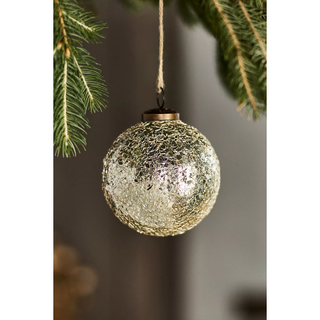 light silver flake ornament