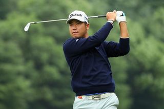 SHANGHAI, CHINA - OCTOBER 28: Hideki Matsuyama of Japan hits his second shot on the 1st hole during day two of the WGC - HSBC Champions at Sheshan International Golf Club on October 28, 2016 in Shanghai, China. (Photo by Andrew Redington/Getty Images)