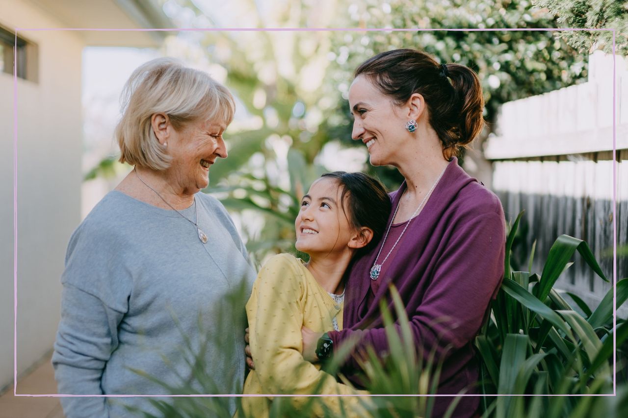 Mum with her daughter and grandmother