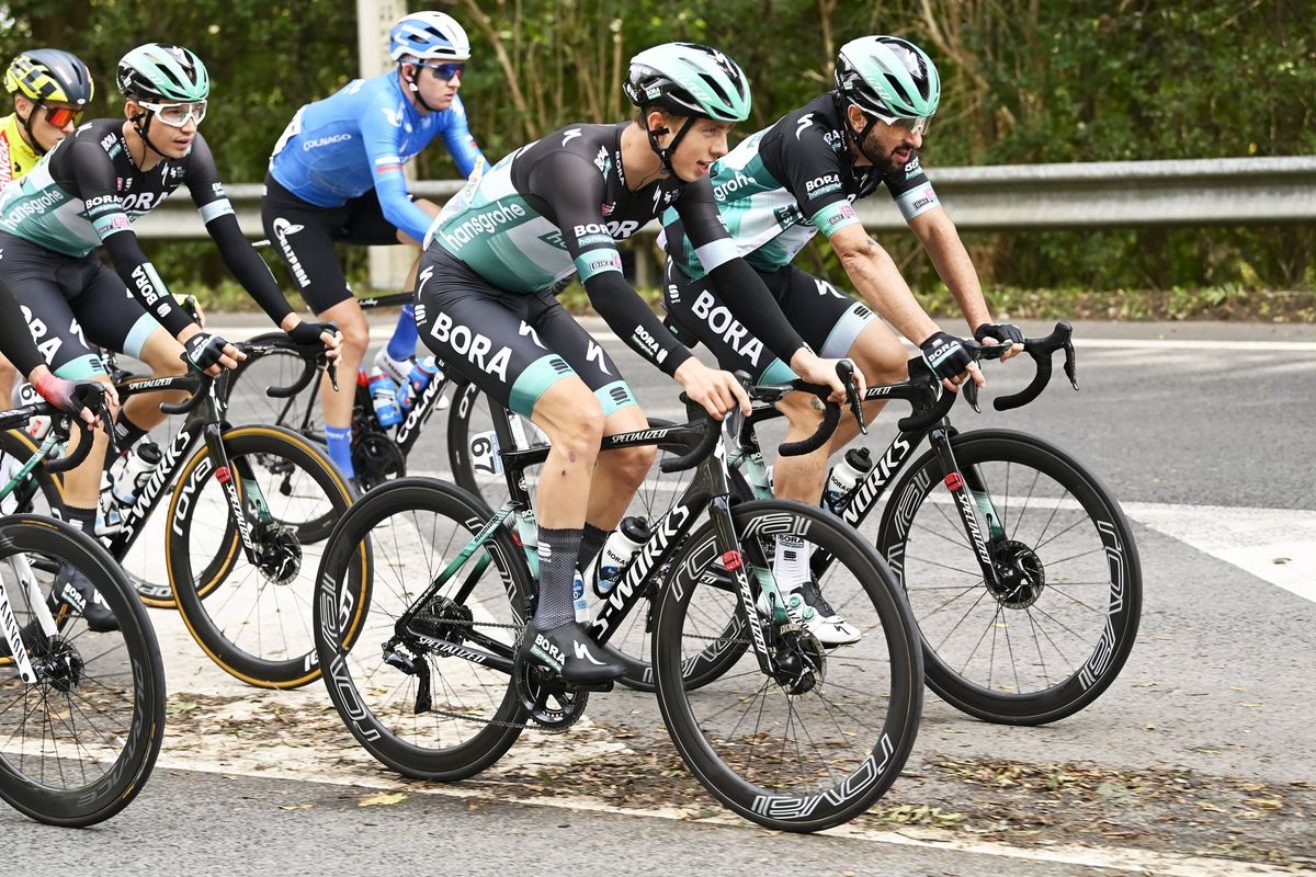 De Brabantse Pijl 2020 La Fleche Brabanconne 60th Edition Leuven Overijse 197km 07102020 Ide Schelling NED Bora Hansgrohe Oscar Gatto ITA Bora Hansgrohe photo Nico VereeckenPNBettiniPhoto2020