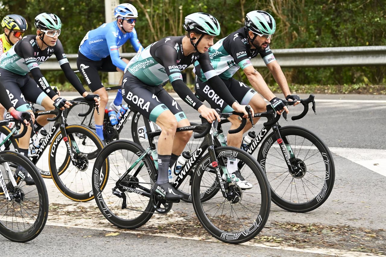 De Brabantse Pijl 2020 La Fleche Brabanconne 60th Edition Leuven Overijse 197km 07102020 Ide Schelling NED Bora Hansgrohe Oscar Gatto ITA Bora Hansgrohe photo Nico VereeckenPNBettiniPhoto2020