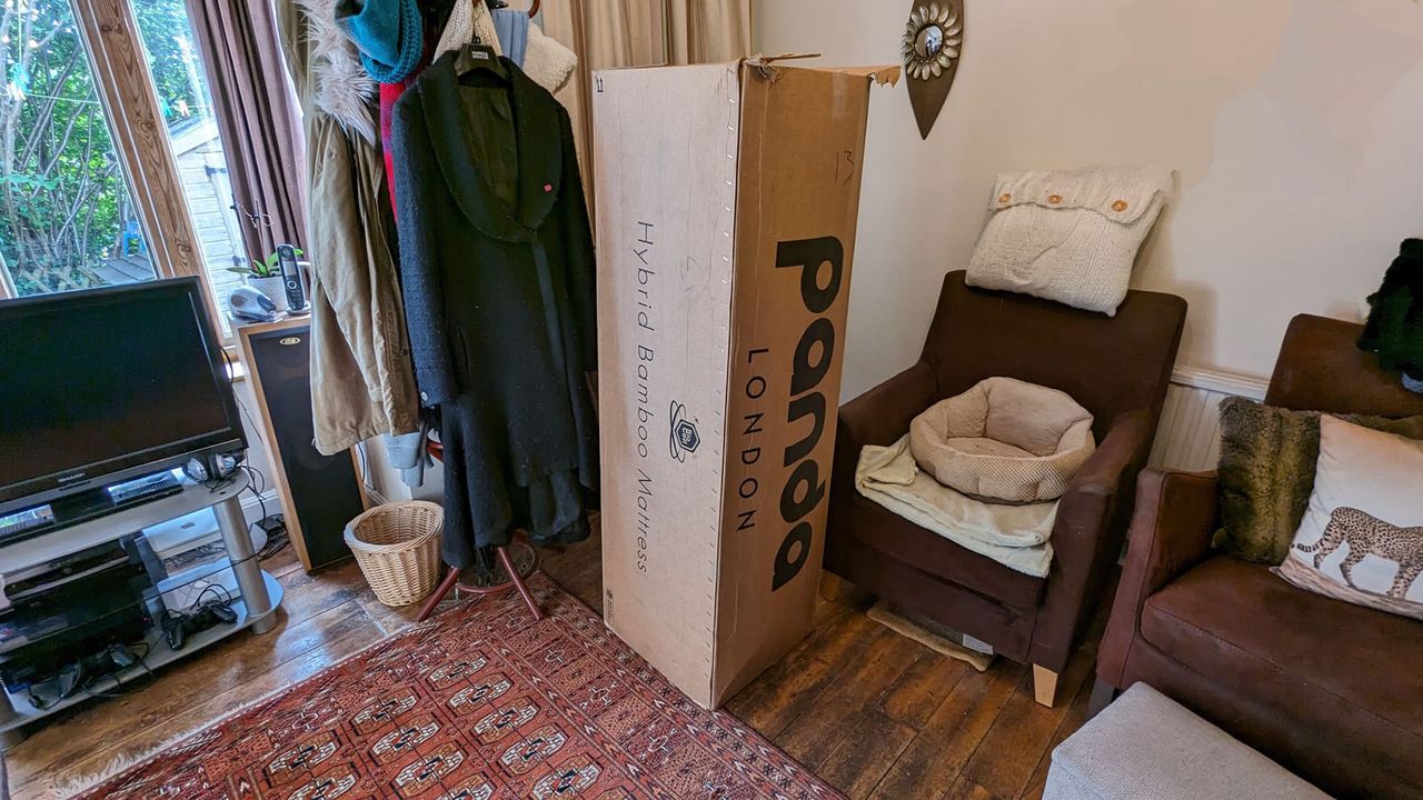 Panda mattress in its box