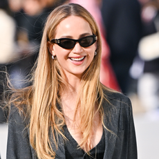 Jennifer Lawrence wearing cat-eye sunglasses