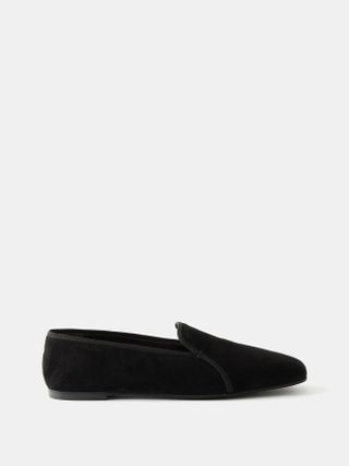 Spencer suede square-toe loafers