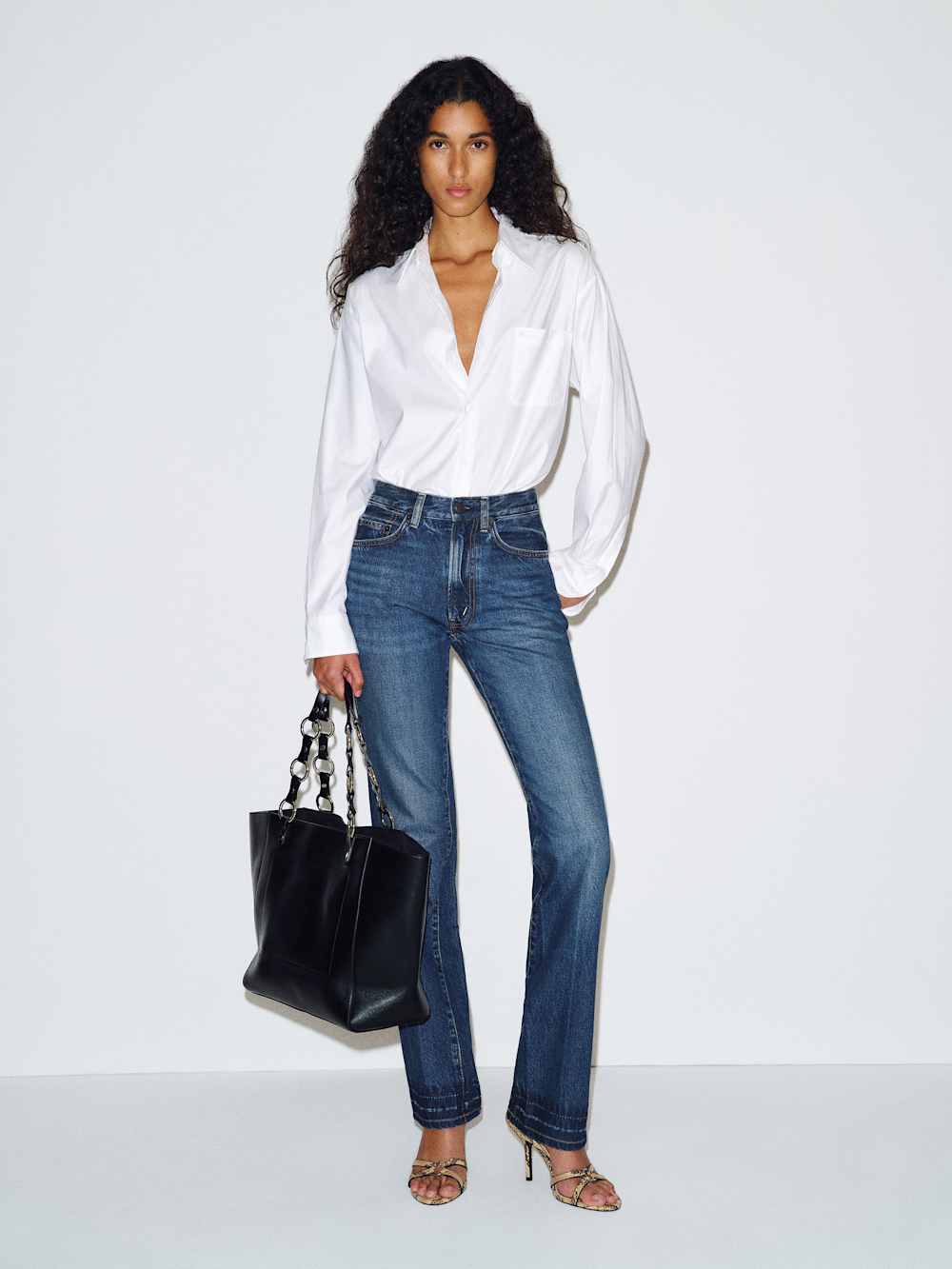 Alexa Chung High Rise Straight Leg Jeans