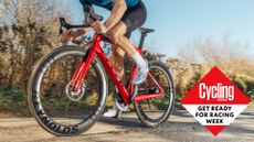 Image shows one of the best aero bikes being ridden