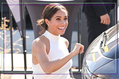 Meghan Markle, Duchess of Sussex after a boat trip during the Invictus Games Dusseldorf 2023 