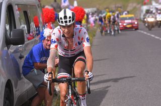 Despite his early crash, Warren Barguil was active in his search for KOM points