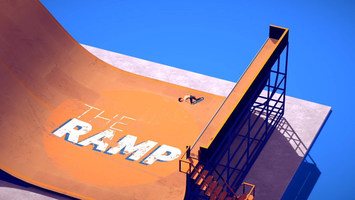 Skating off a big ramp