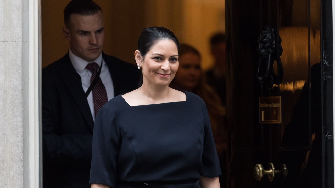 Home Secretary Priti Patel leaves No. 10 Downing Street