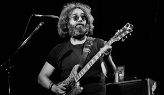 Jerry Garcia performs with the Grateful Dead at the Uptown Theater in Chicago, Illinois on February 11, 1978