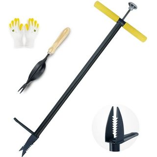 Colwelt Weed puller without bending, standing, with long handle, 40'', weed remover for dandelions