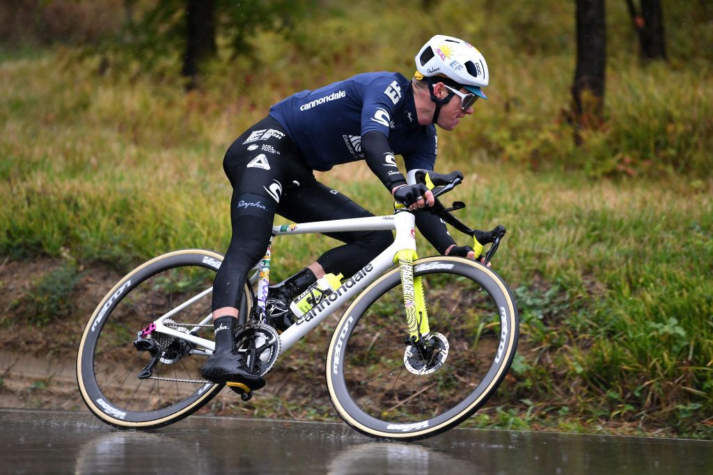 CESENATICO ITALY OCTOBER 15 Simon Clarke of Australia and Team EF Pro Cycling Breakaway during the 103rd Giro dItalia 2020 Stage Twelve a 204km stage from Cesenatico to Cesenatico girodiitalia Giro on October 15 2020 in Cesenatico Italy Photo by Tim de WaeleGetty Images