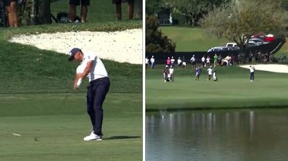 WATCH: Tour Pro Tops Fairway Wood Into Lake