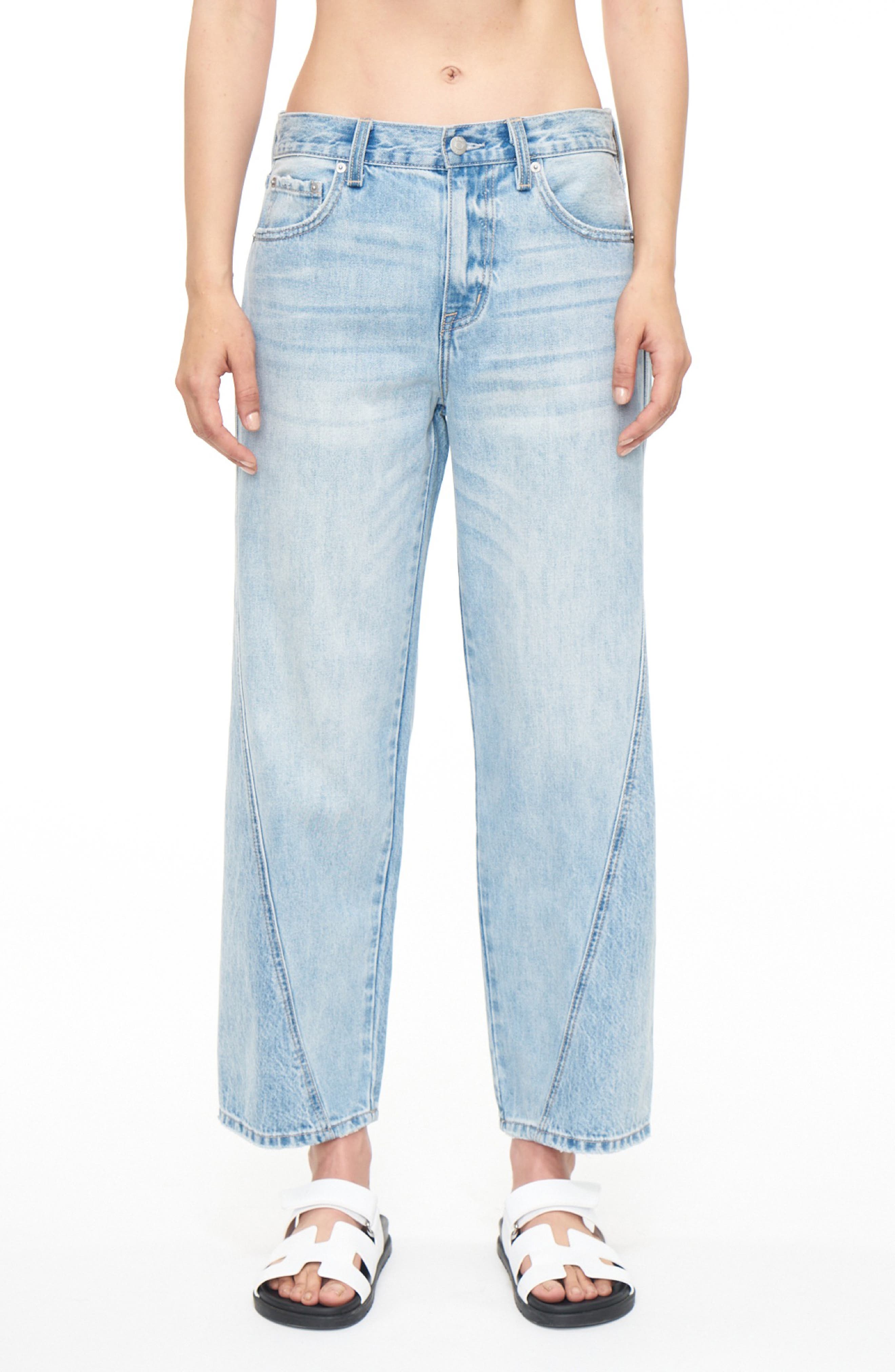 Bobbie Twisted Seam Ankle Wide Leg Jeans