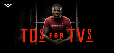 VIZIO and SF Wide Receiver Stevie Johnson Give Back
