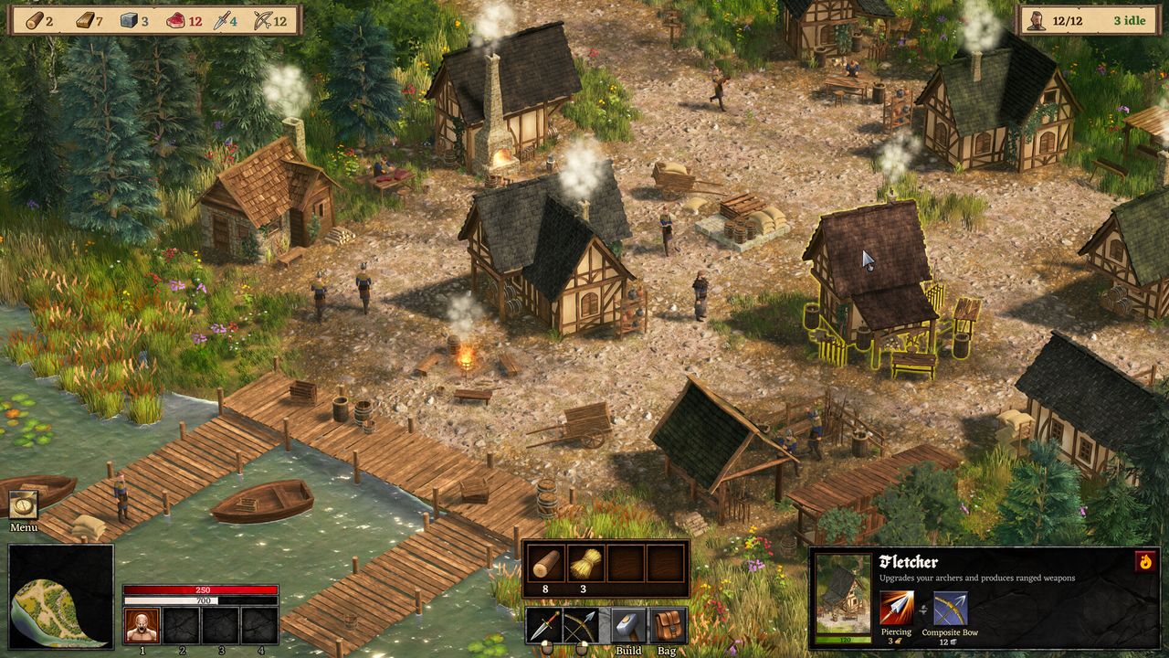 Medieval world with dinosaurs from videogame Dinolords