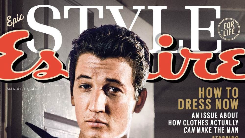 Miles Teller on the cover of Esquire&#039;s September issue.