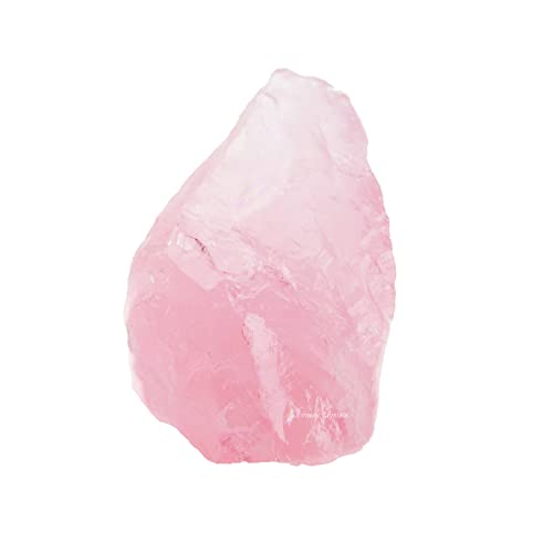 Rose Quartz Raw Crystals, Large 1.25-2.0" Healing Crystals Natural Rough Stones Crystal for Tumbling, Cabbing, Fountain Rocks, Decoration, Polishing, Wire Wrapping, Wicca & Reiki