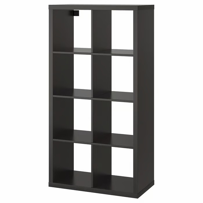 IKEA, KALLAX Shelf Unit in Black-Brown