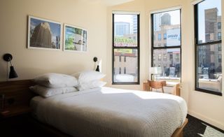 Guestroom at Found hotel, Chicago, USA