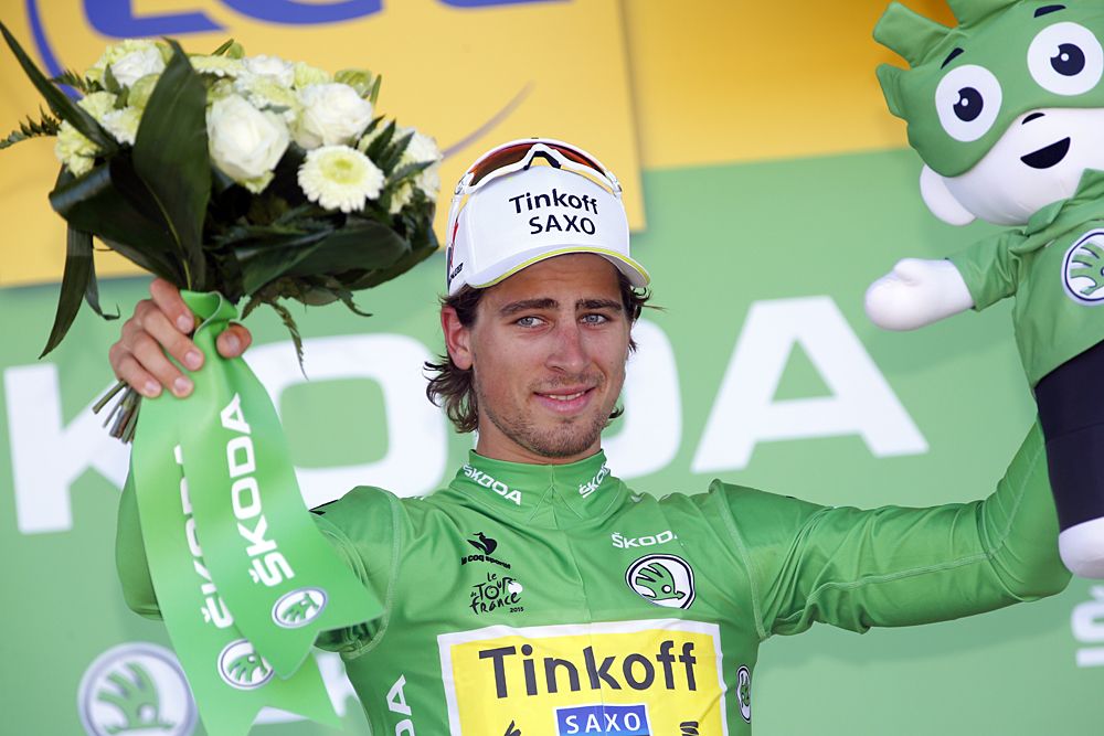 Peter Sagan (Tinkoff-Saxo) back in the green jersey