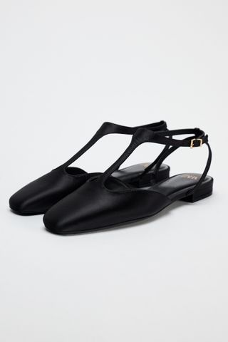 Satin Effect Flat Shoes