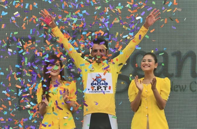 Race leader Mirsamad Pourseyedi Golakhour (Tabriz Petrochemical)