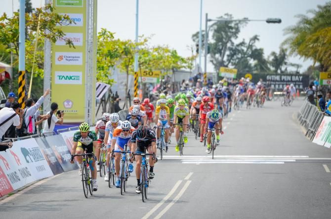 The bunch crosses the line