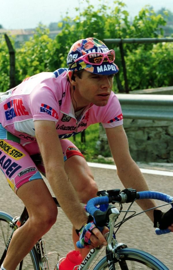 Cadel Evans in pink at the Giro