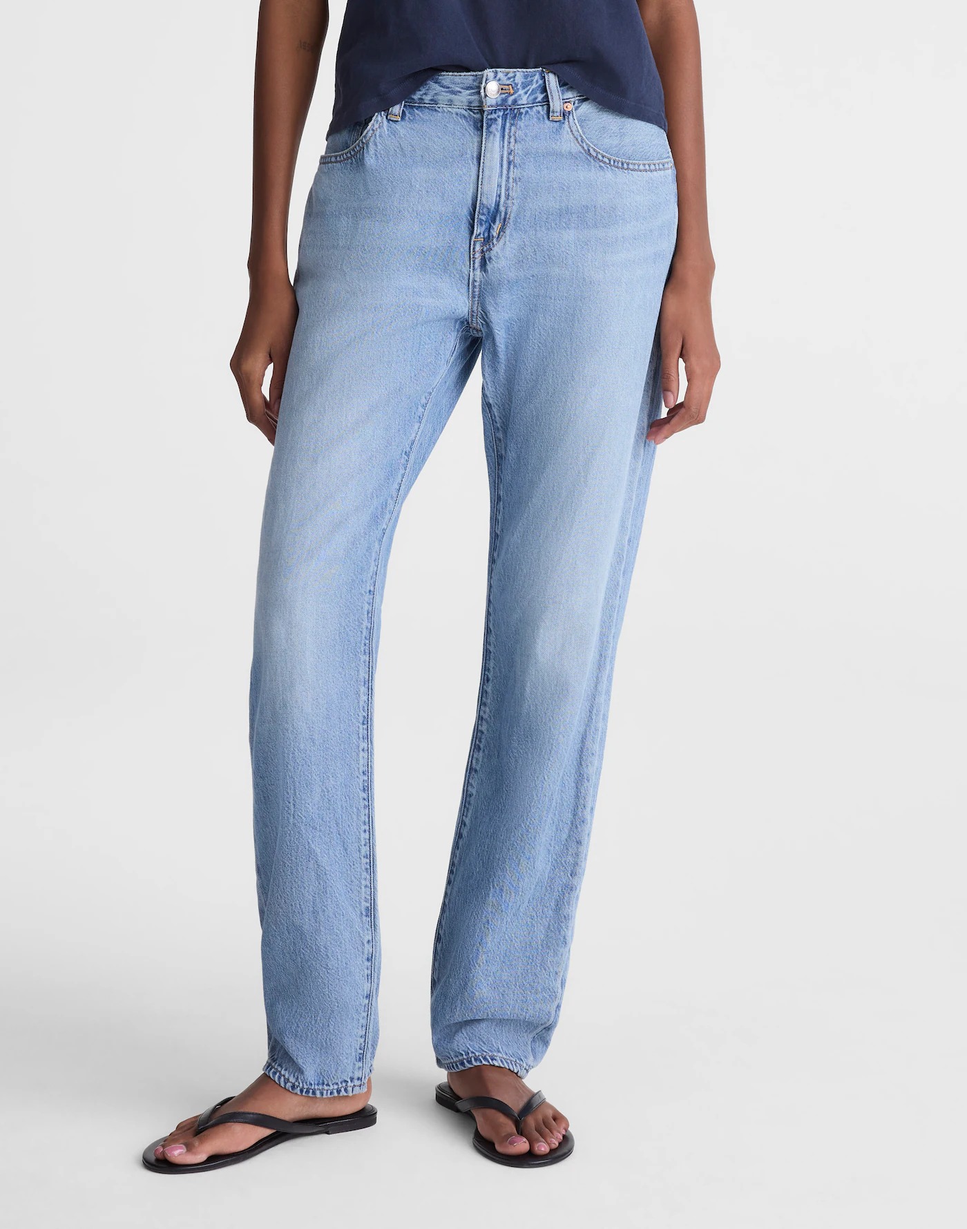 Madewell, The Dean Easy Straight Jean in Airy Denim