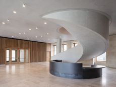 interior and view of Faro Santander new home, an existing historical building redesigned by Chipperfield Architects