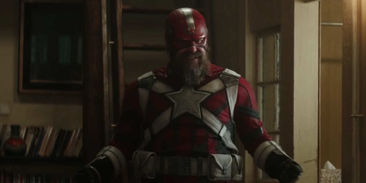 David Harbour in full costume