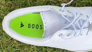 The top of the Adidas MC80 Spikeless Golf Shoes