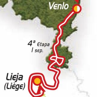 2009 Vuelta a España stage 4 map