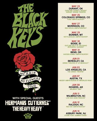 The Black Keys tour poster