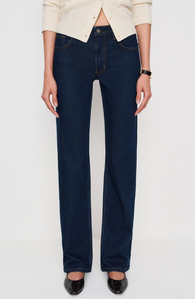 Reformation Elton Mid Rise Straight Leg Jeans