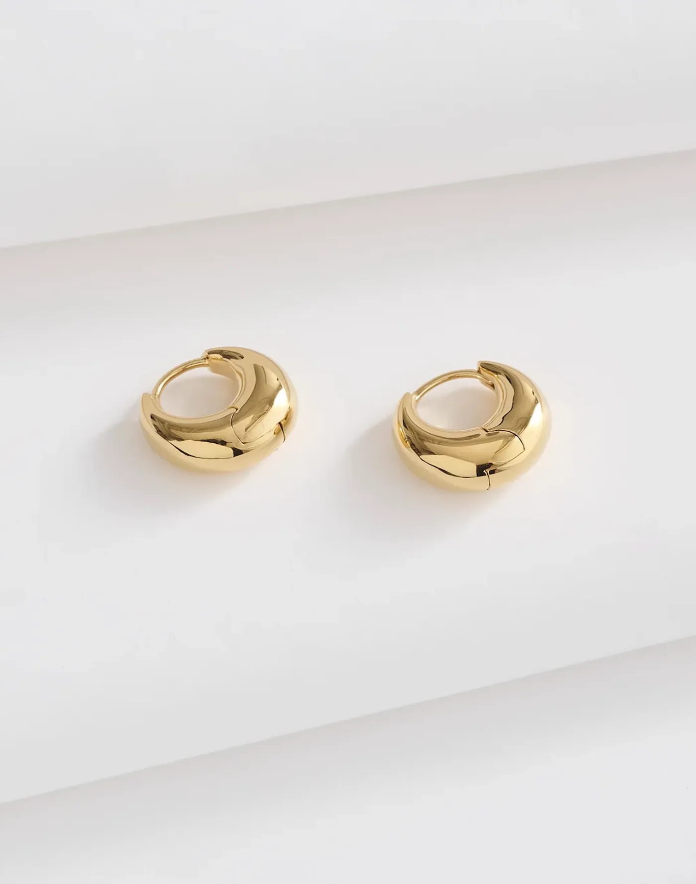 Madewell, Demi-Fine Puffy Hoop Earrings