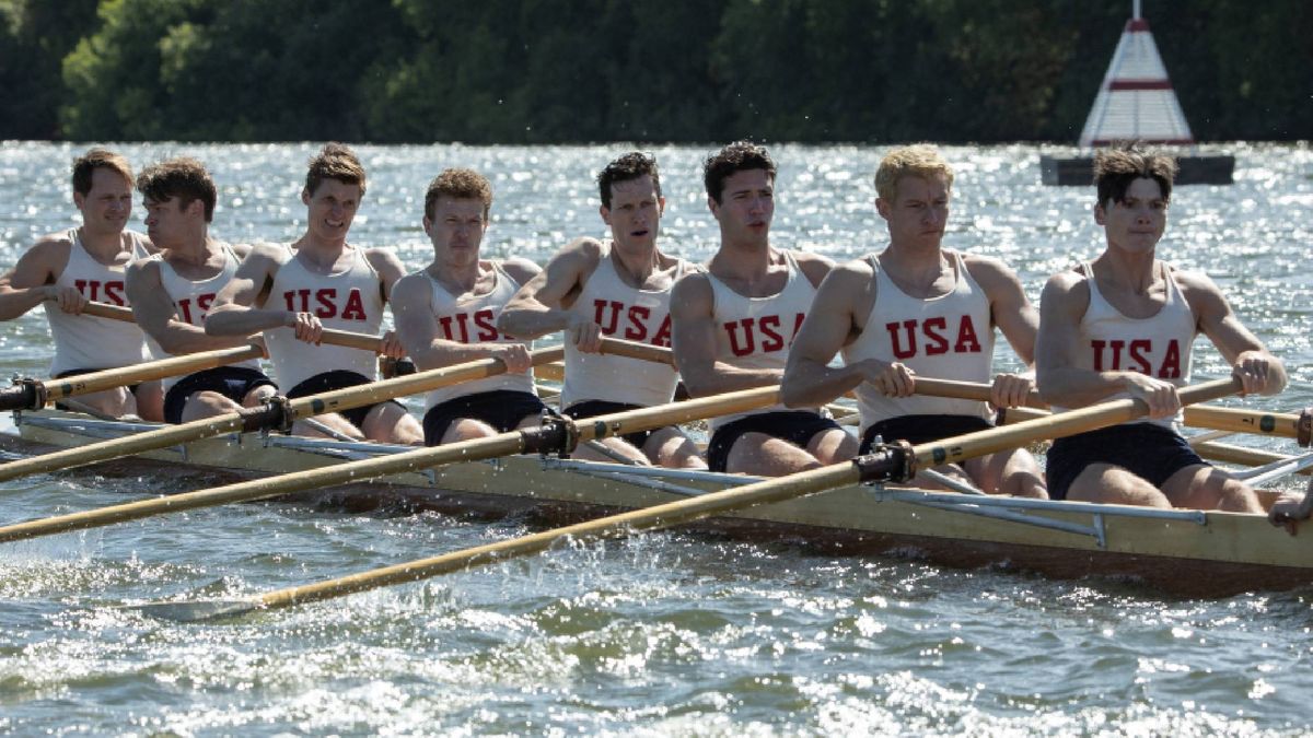 The cast of &quot;The Boys in the Boat&quot;