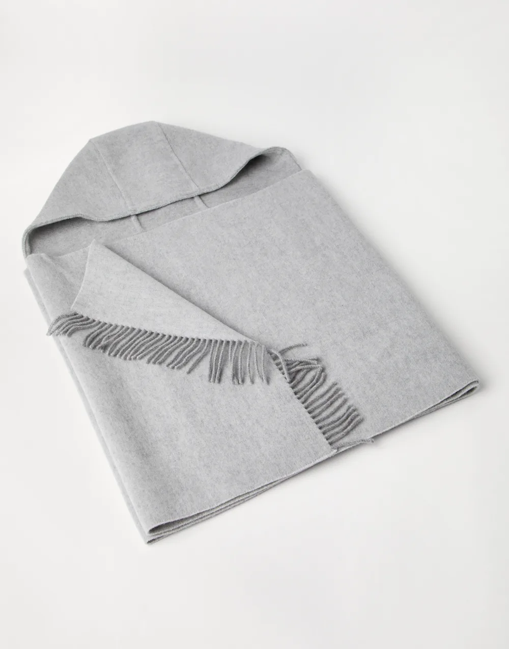 Brunello Cucinelli, Hooded Wool and Cashmere Knit Scarf