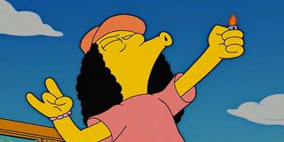 otto the simpsons cheering