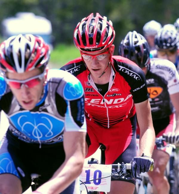 Colin Cares (Kenda/Tomac/Hayes) riding to a podium finish.